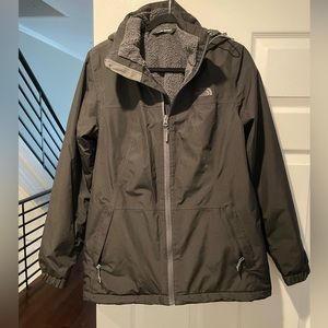 north face rain jacket lined with Sherpa